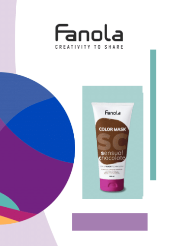 Maska do włosów Fanola Color  koloryzująca do włosów 200ml  brązowa - brąz - czekoladowa