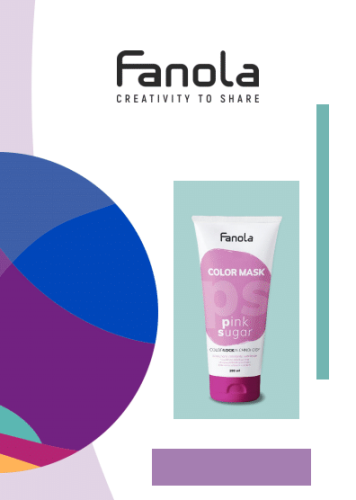 Maska do włosów Fanola Color koloryzująca do włosów 200ml różowy - różowa 