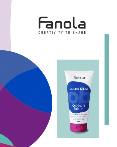 Maska do włosów Fanola Color koloryzująca do włosów 200ml niebieski - niebieska