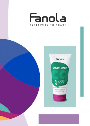 Maska do włosów Fanola Color  koloryzująca do włosów 200ml zielony - zielona