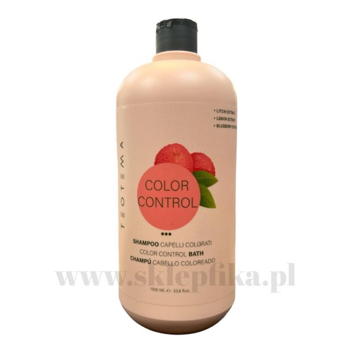 Teotema Szampon Do Włosów Farbowanych Color Control 1000ml NOWE OPAKOWANIE 