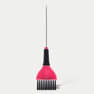 FRAMAR  PIM TAIL BRUSH - pędzel do koloryzacji ze szpikulcem różowy