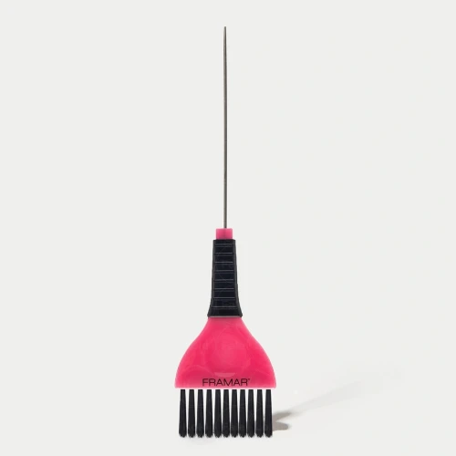 FRAMAR  PIM TAIL BRUSH - pędzel do koloryzacji ze szpikulcem różowy