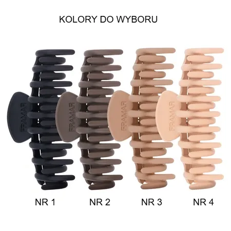 Framar Claw Clips, klipsy do włosów, neutralne 1 sztuka