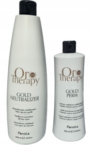  ORO THERAPY : UNIQUE PERM 500ml +  TEUTRALIZER 1000ml (płyn i utrwalacz do loków i fal)