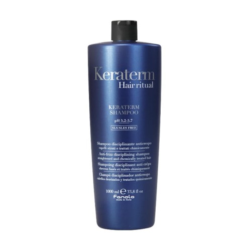 FANOLA Kąpiel wygładzająca z keratyną BEZ SLS i SLES, KERATERM HAIR RITUAL 1000ml