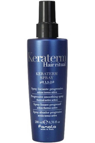 Spray termiczny - ochronny do włosów FANOLA Keraterm, wygładzający spray  200ml